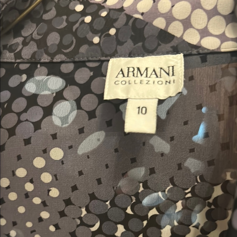Armani Collezioni Polka Dot Blouse